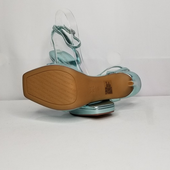 BCBGeneration Women's Caroline Heeled Sandal Size 8.5 Oasis Metallic NWT - Picture 7 of 8